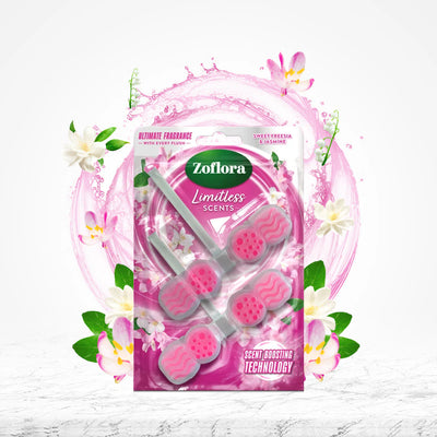 Zoflora Rim Blocks Sweet Freesia & Jasmine 2x48g