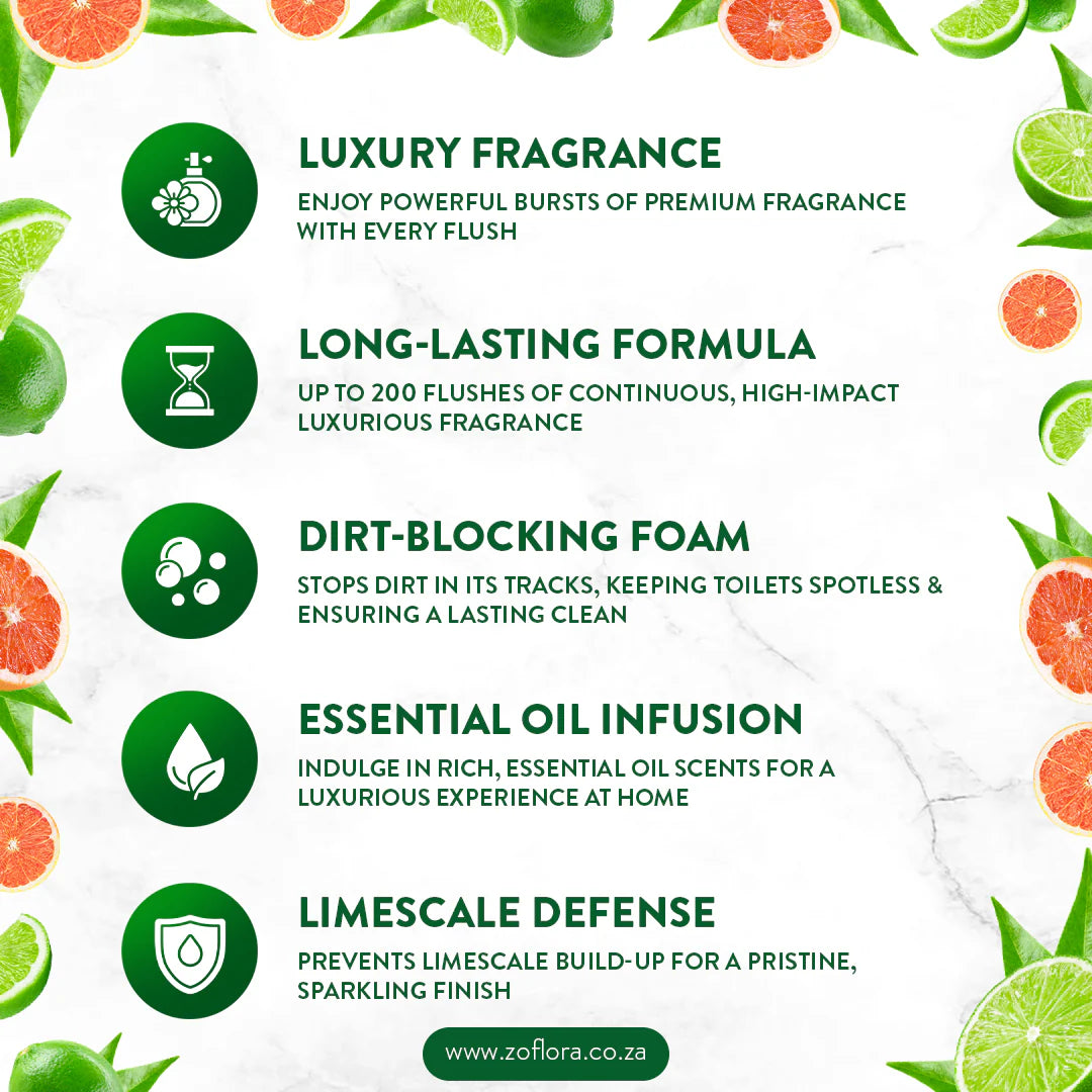 Zoflora - Rim Blocks Caribbean Grapefruit & Lime 2x48g