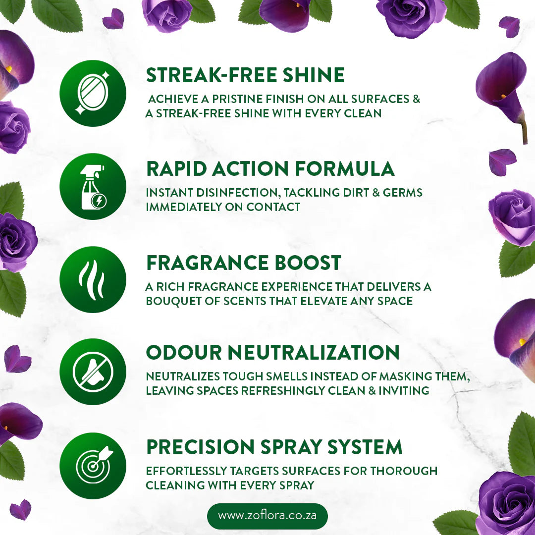 Zoflora - Midnight Blooms Multipurpose Disinfectant Cleaner 800ml