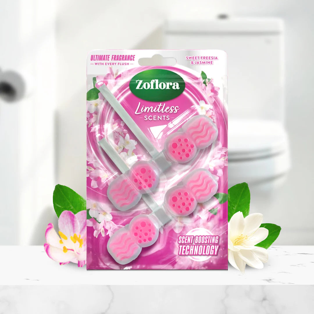 Zoflora Rim Blocks Sweet Freesia & Jasmine 2x48g